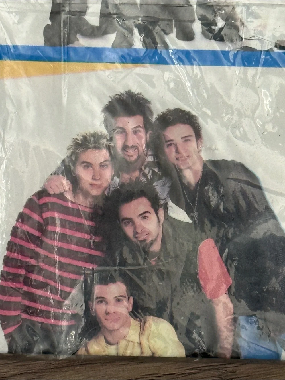 NWT N’Sync Gift Wrapping Paper Rare Vintage 8.33 Square Feet.